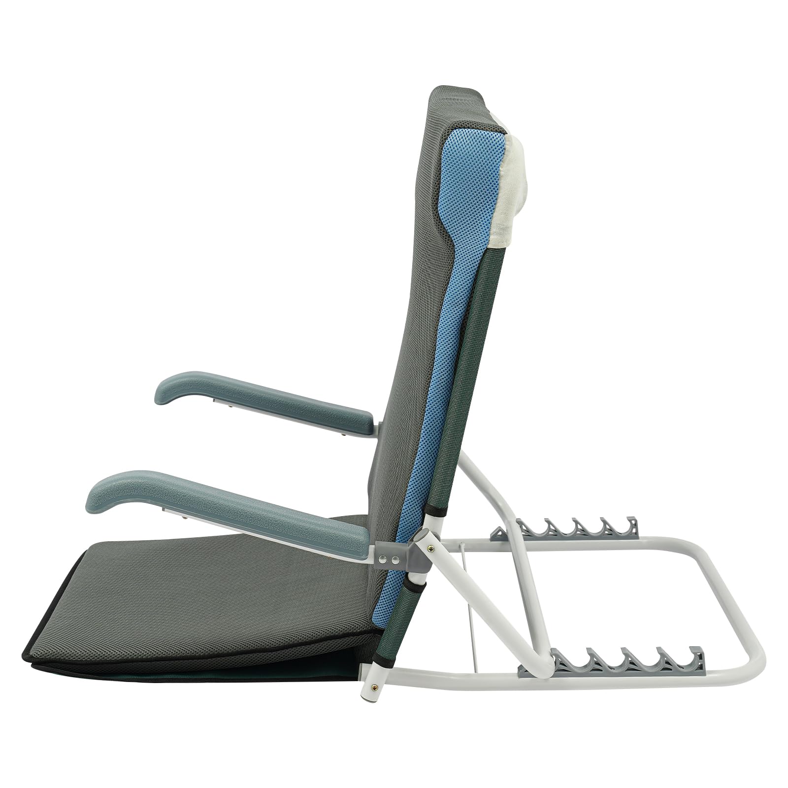 20°-75°, supporto per la schiena regolabile, 5 livelli di inclinazione, schienale regolabile 57 x 67 cm, ergonomico, supporto per letto e schiena, per anziani, schienale del letto (verde)