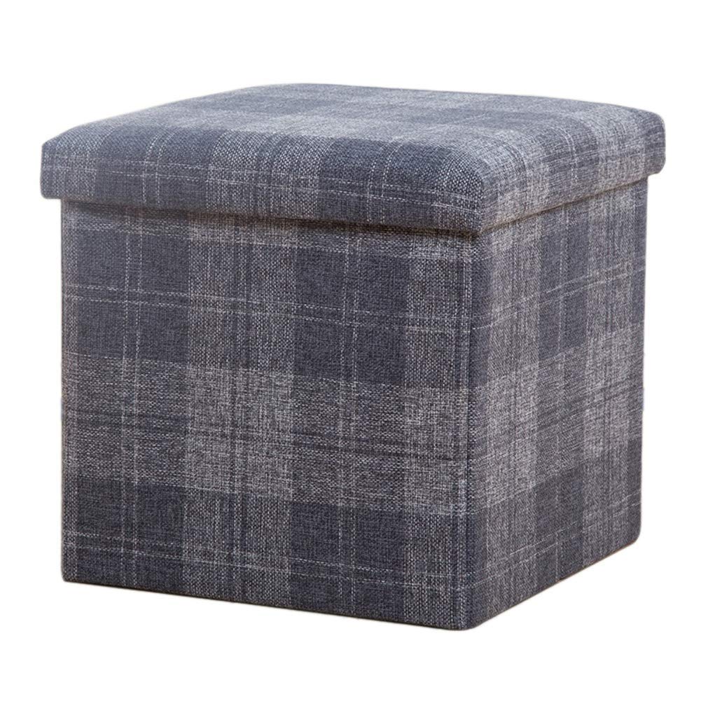 Siège rembourré ottoman avec carré de rangement repose-pieds