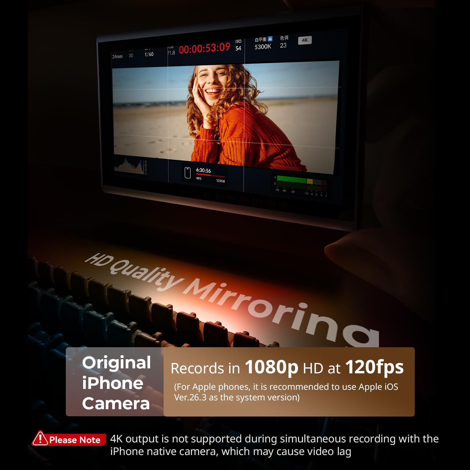 SmallRig Schermo per iPhone e Huawei S24/S25, con supporto magnetico e telecomando wireless, sincronizzazione fotocamera posteriore
