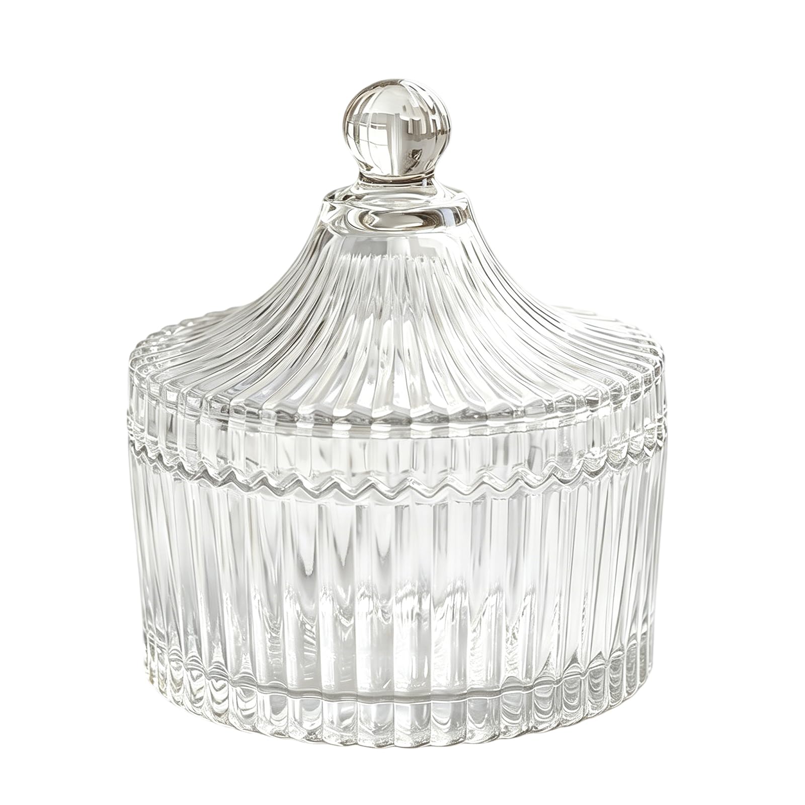 Elegant Crystal Candy Jar - Wedding Buffet Gift -1
