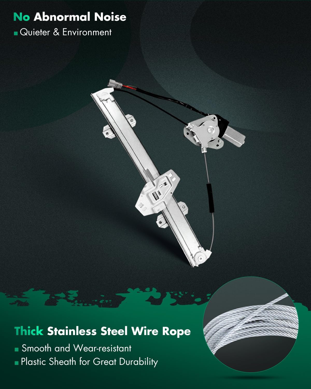 SCITOO Window Regulator Power Window Regulator fits for 1997-2000 for Acura EL 1996-2000 for Honda Civic Front Left Drivers Side with Motor Assembly Replace 72250-S04-A03 72250-S04-A04 741-734