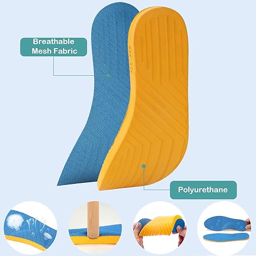 Miniatura 4 de Plantillas de supinación, inserciones de soporte de arco, plantillas ortopédicas para fascitis plantar para rectificar pies planos, piernas tipo X,