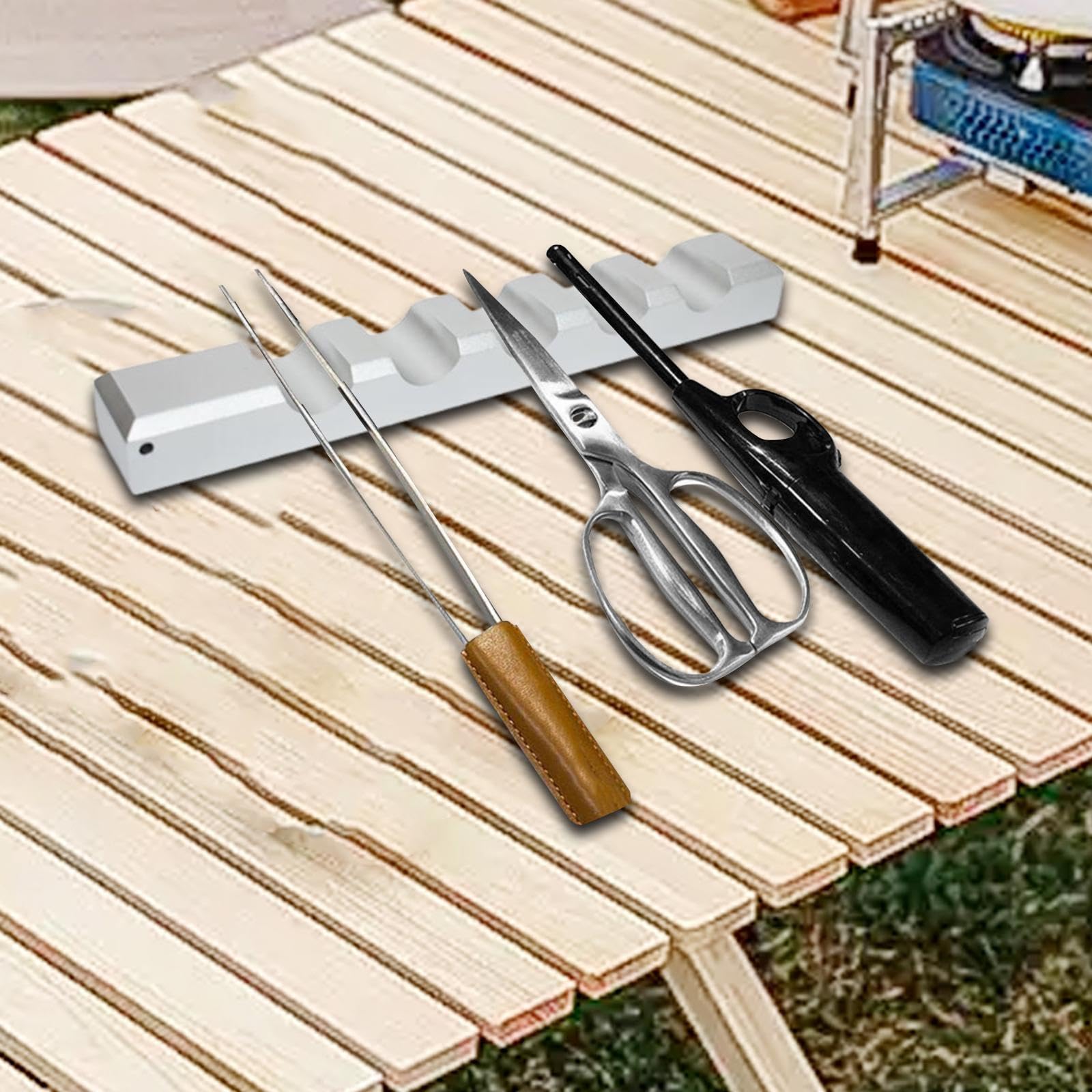 Amagogo Support de Table pour Baguettes et Cuillères, Accessoire de Repas, Argent
