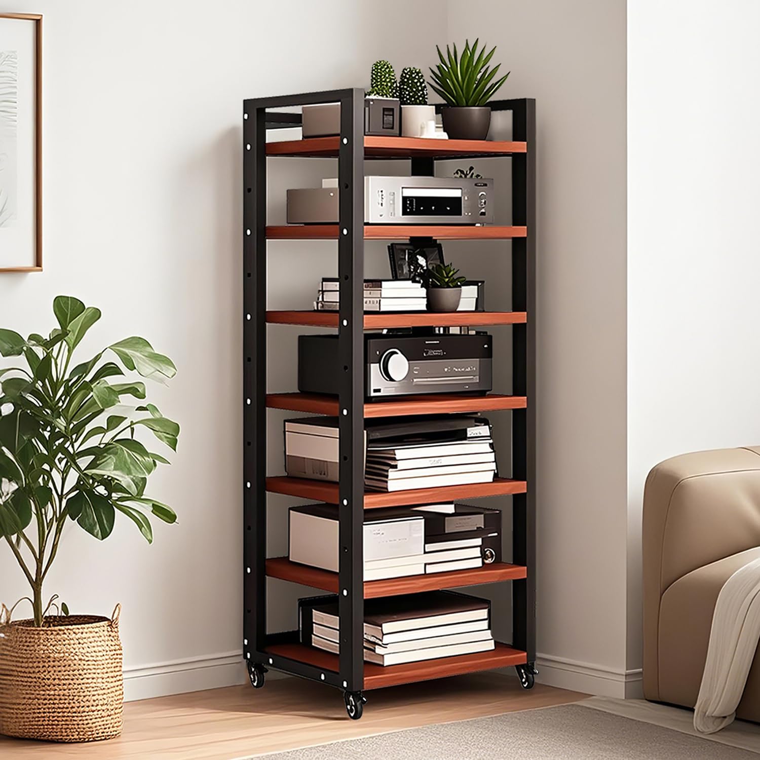 Amazon.com: OVZXSD 7-tier Av Media Stand, Audio Rack With