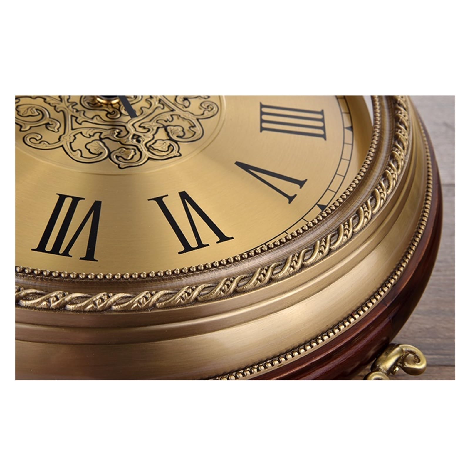 Orologio Da Parete Al Quarzo Bifacciale Semplice In Rame Artistico Creativo Reloj Pared Decorativo Decorazione Della Casa Display Nitido(Style4)