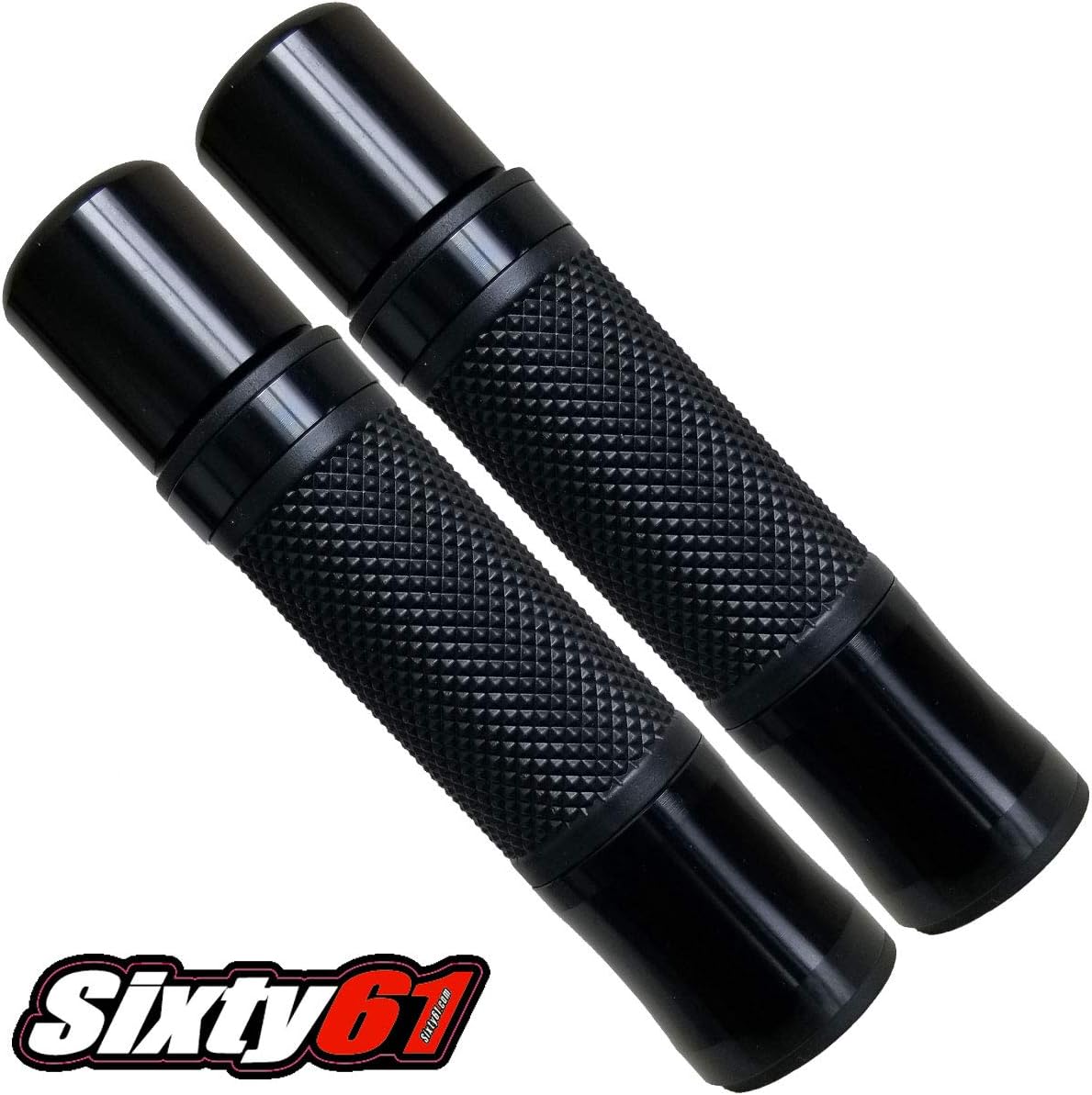 Hand Gel Comfort Grips Compatible with Suzuki GSXR 600 Black 1997-2023 with Black Weighted Bar Ends, GSXR600