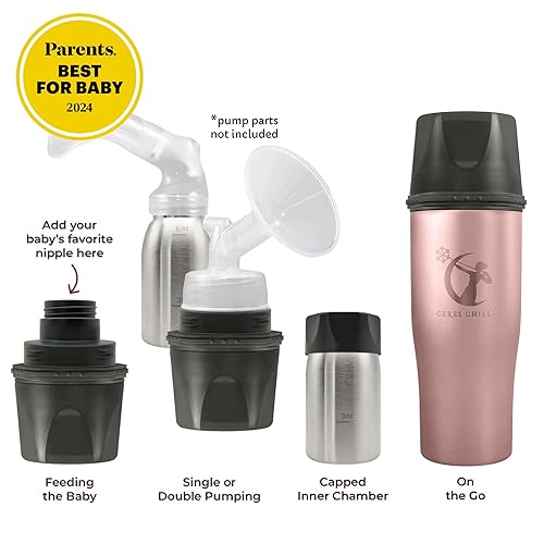 Miniatura 2 de Ceres Chill Mini refrigeradora de leche materna, contenedor de almacenamiento de leche materna reutilizable, mantiene la leche a temperaturas