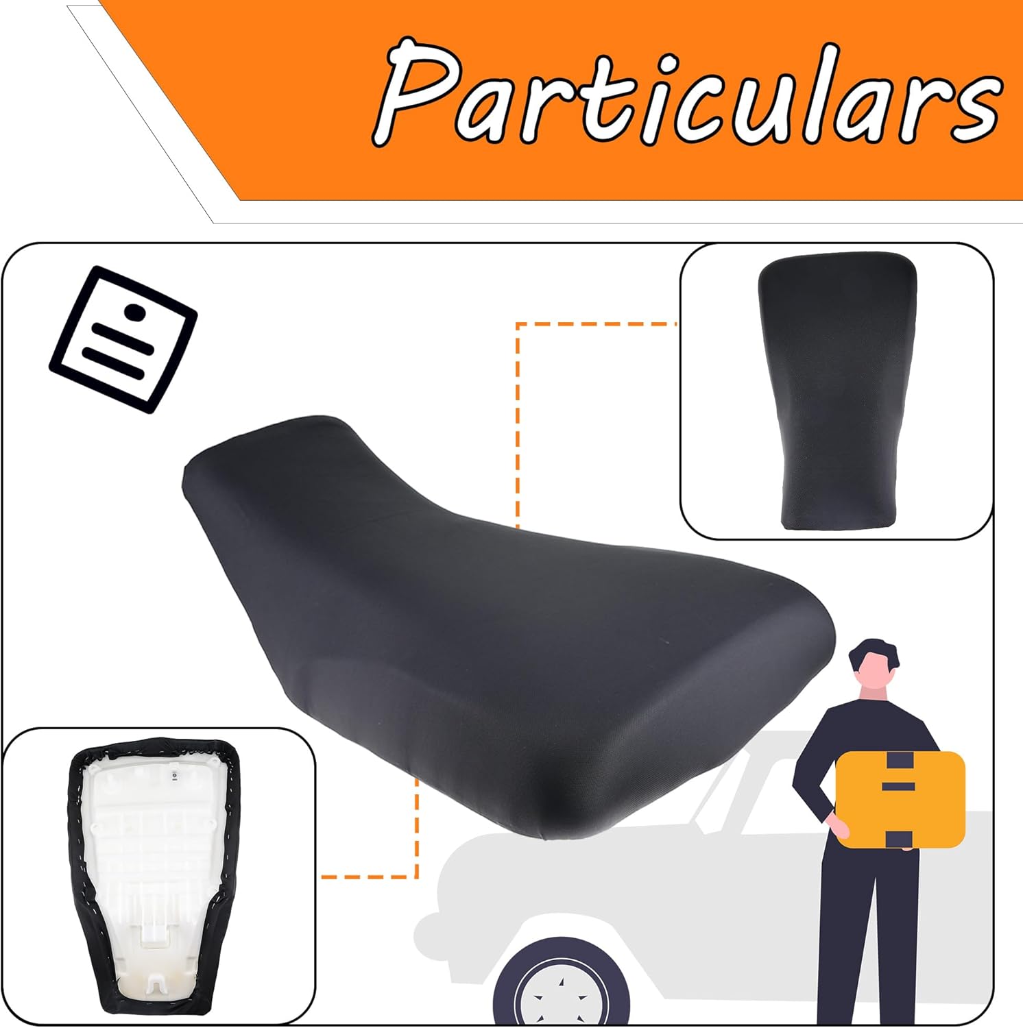 Complete Seat Set New Compatible with 2004-2006 Honda TRX 350 TRX350 Rancher