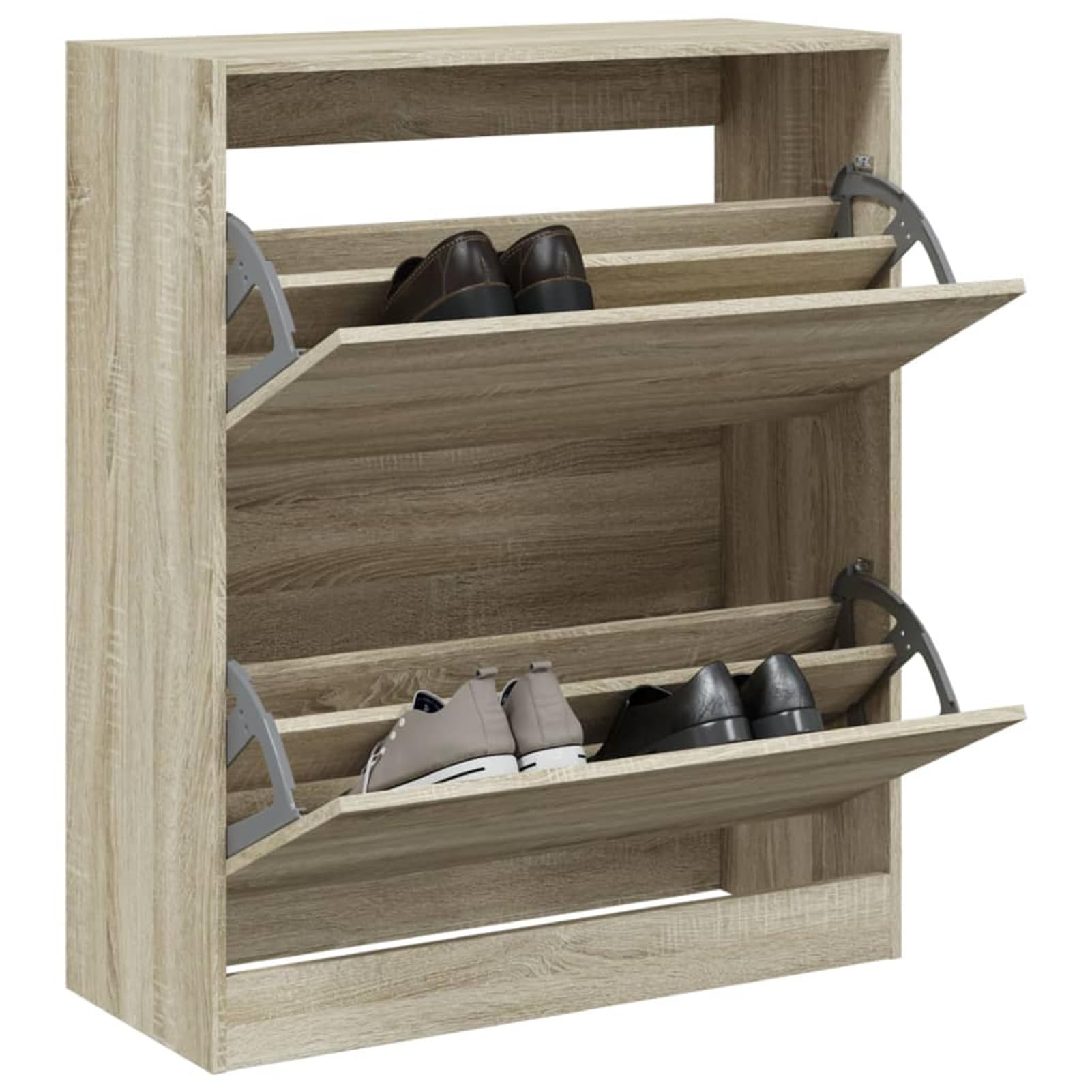 Armoire à chaussures chêne sonoma pour en finir avec le désordre dans le couloir