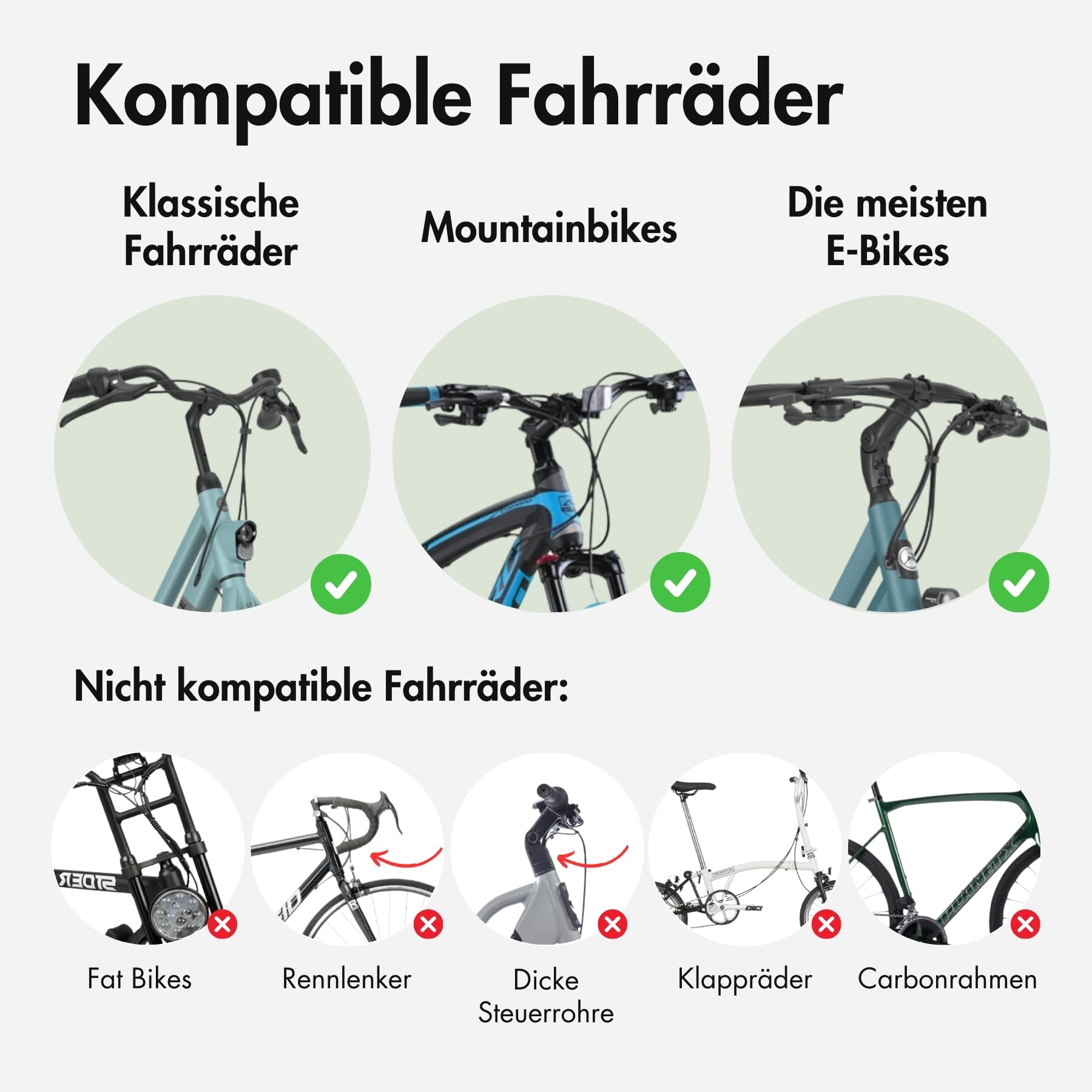 Fahrradkorb Hund Vorne bis 12 kg - Hundekorb Fahrrad E-Bike - Grau M