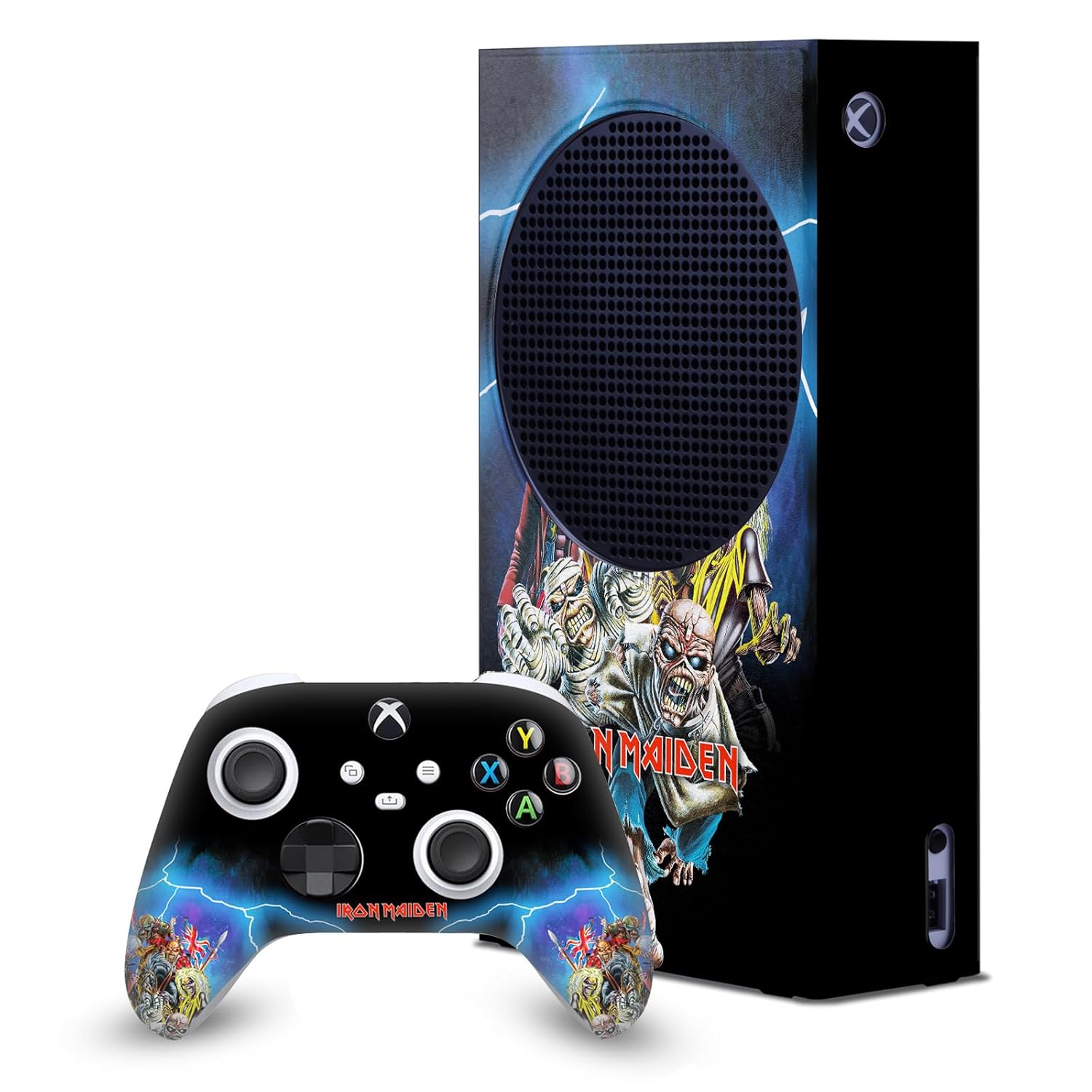 Head Case Designs Officially Licensed Iron Maiden Best Of Beast Graphic Art Game Console Wrap and Game Controller Skin Bundle Compatible With Xbox Series S Head Case Designs Officially Licensed Iron Maiden Best Of Beast Graphic Art Game Console Wrap and Game Controller Skin Bundle Compatible With Xbox Series S