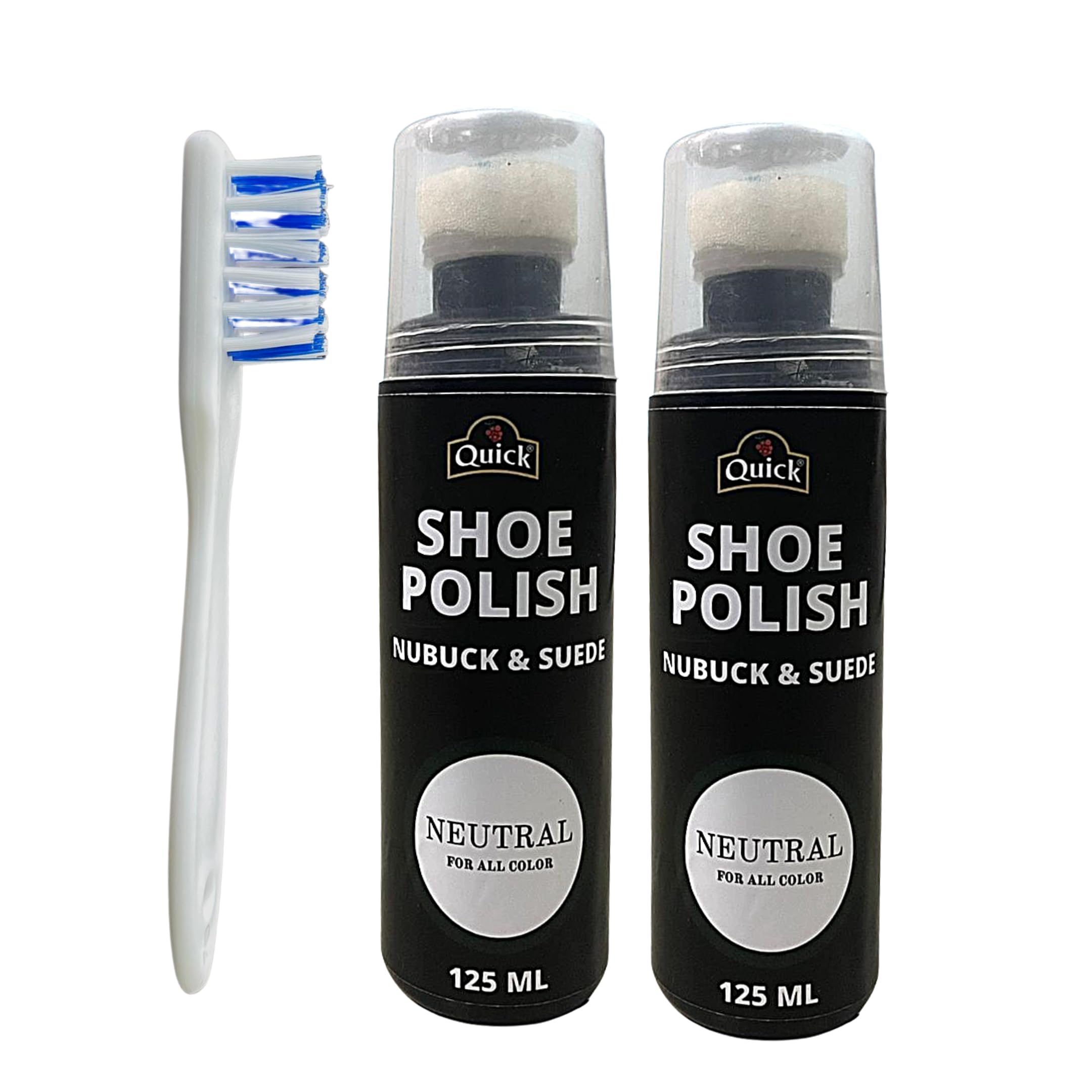 Quick Nubuck and Suede Shoe Polish | Color - Neutral | Pack 2 x 125 ML | Nubuck and Suede Renovator (B0D3VHCZGG) Amazon Price History, Amazon Price Tracker