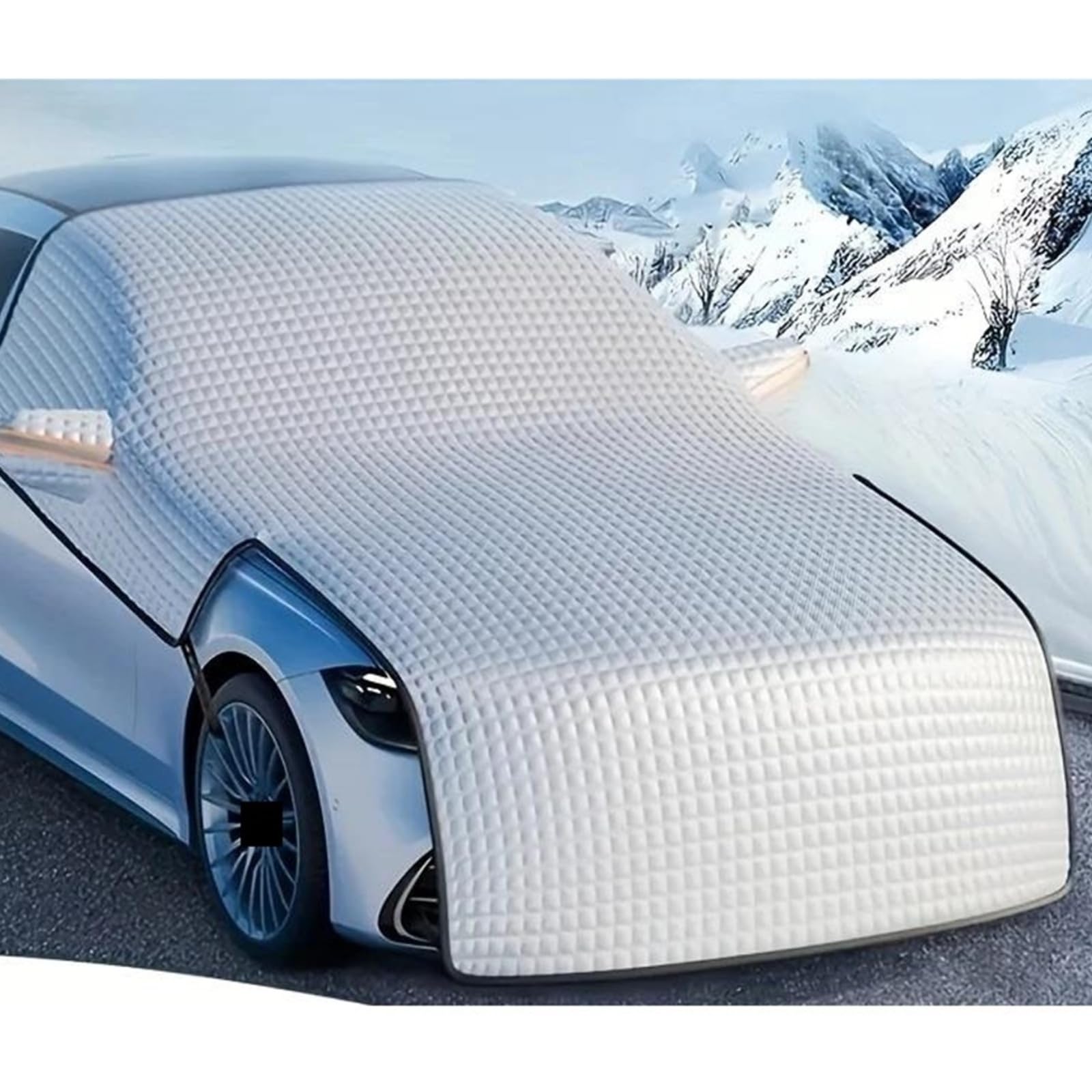 Copinverno Ertura per Parabrezza Auto Scudo da Neve per Auto Antigelo Antivento Cappotto Anteriore Copertura per Parabrezza Blocco Parasole esteso