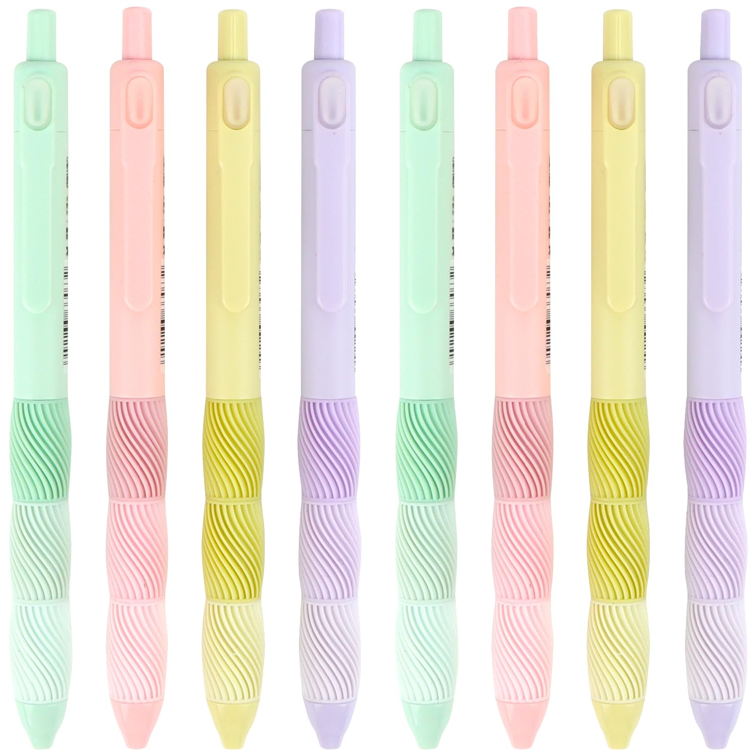 MOTIBACK 8Pcs rasable Gel Pens 0.5mm Fine Point Ink for Daily Writing (Black Ink)
