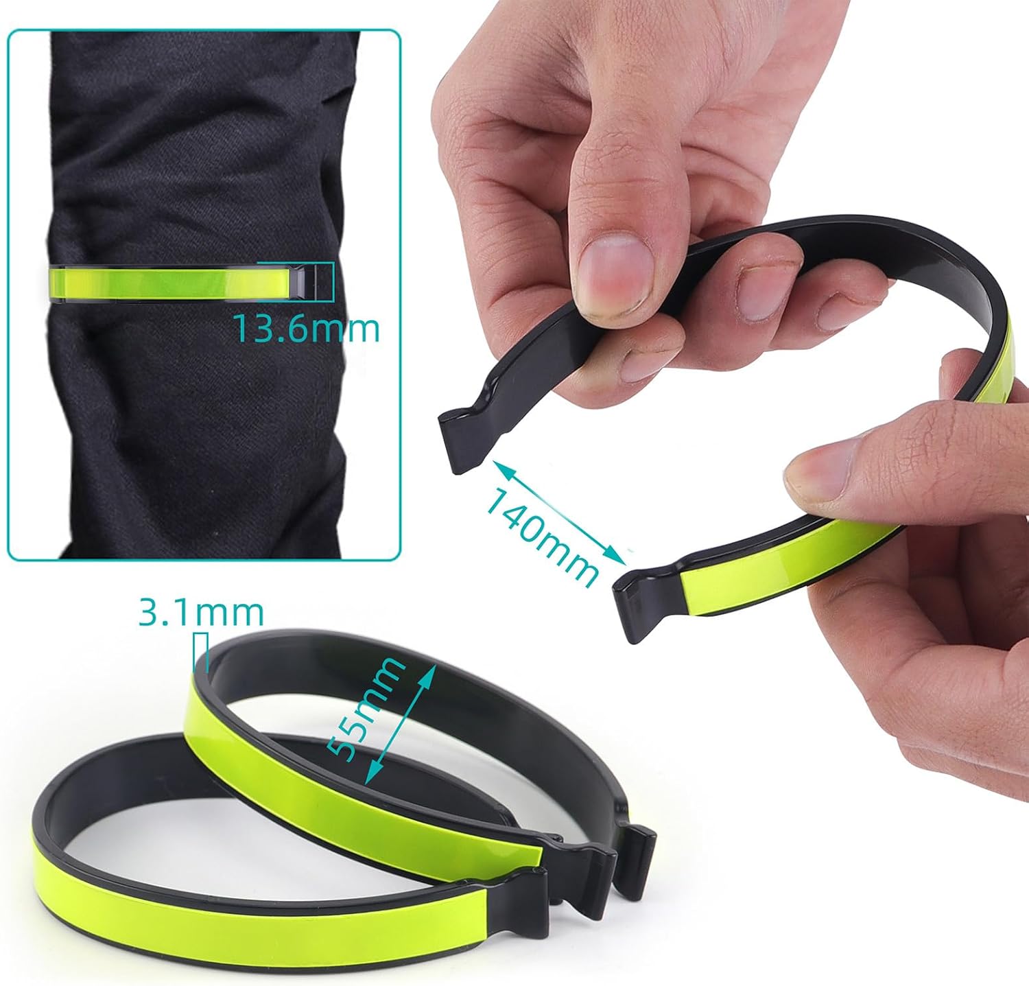 Reflective Trouser Pant Clip for Night Cycling image 5