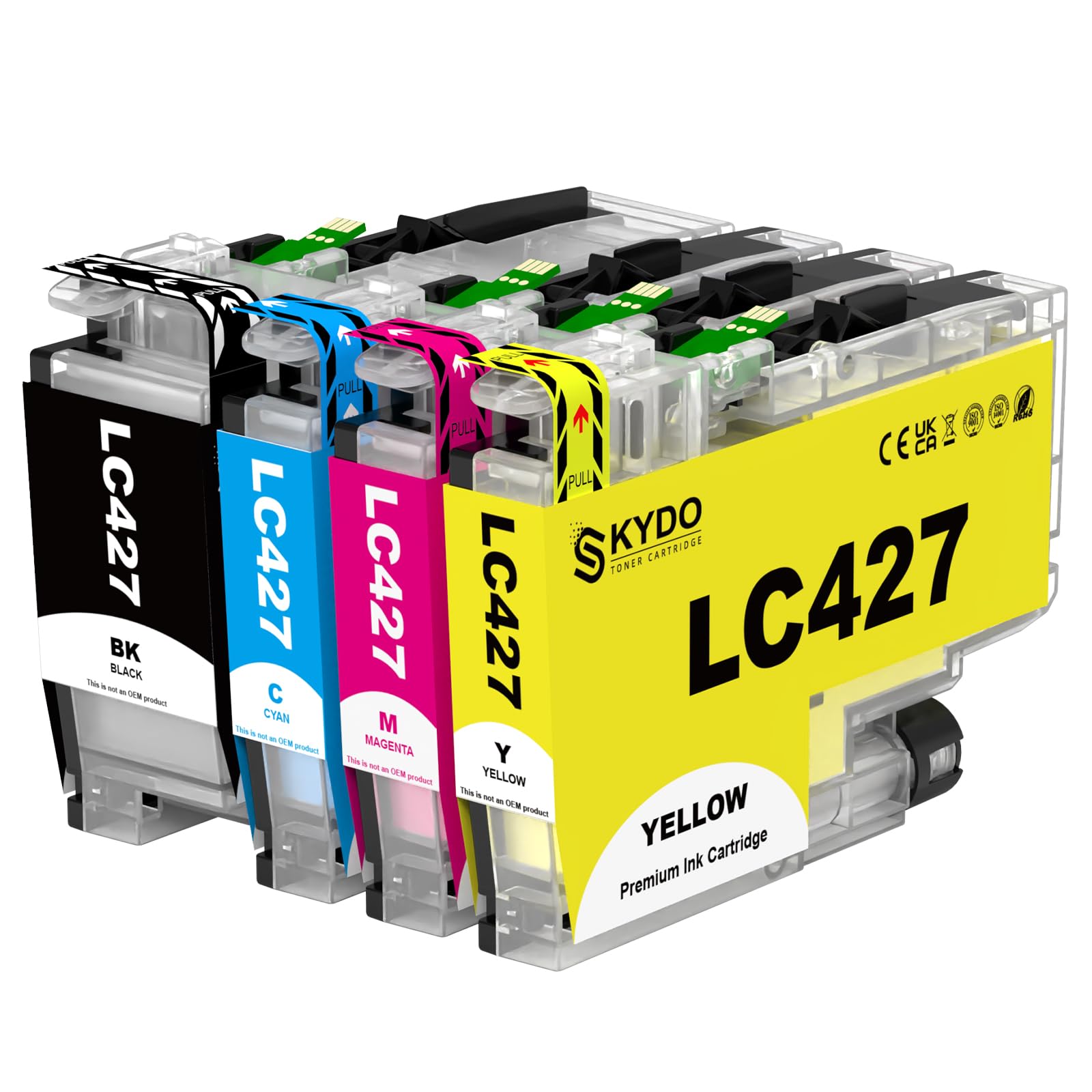 Skydo LC-427 LC427 - Cartucce d'inchiostro compatibili per Brother LC427, per MFC-J5955DW, MFC-J6955DW, MFC-J6957DW, HL-J6010DW(4 pezzi)