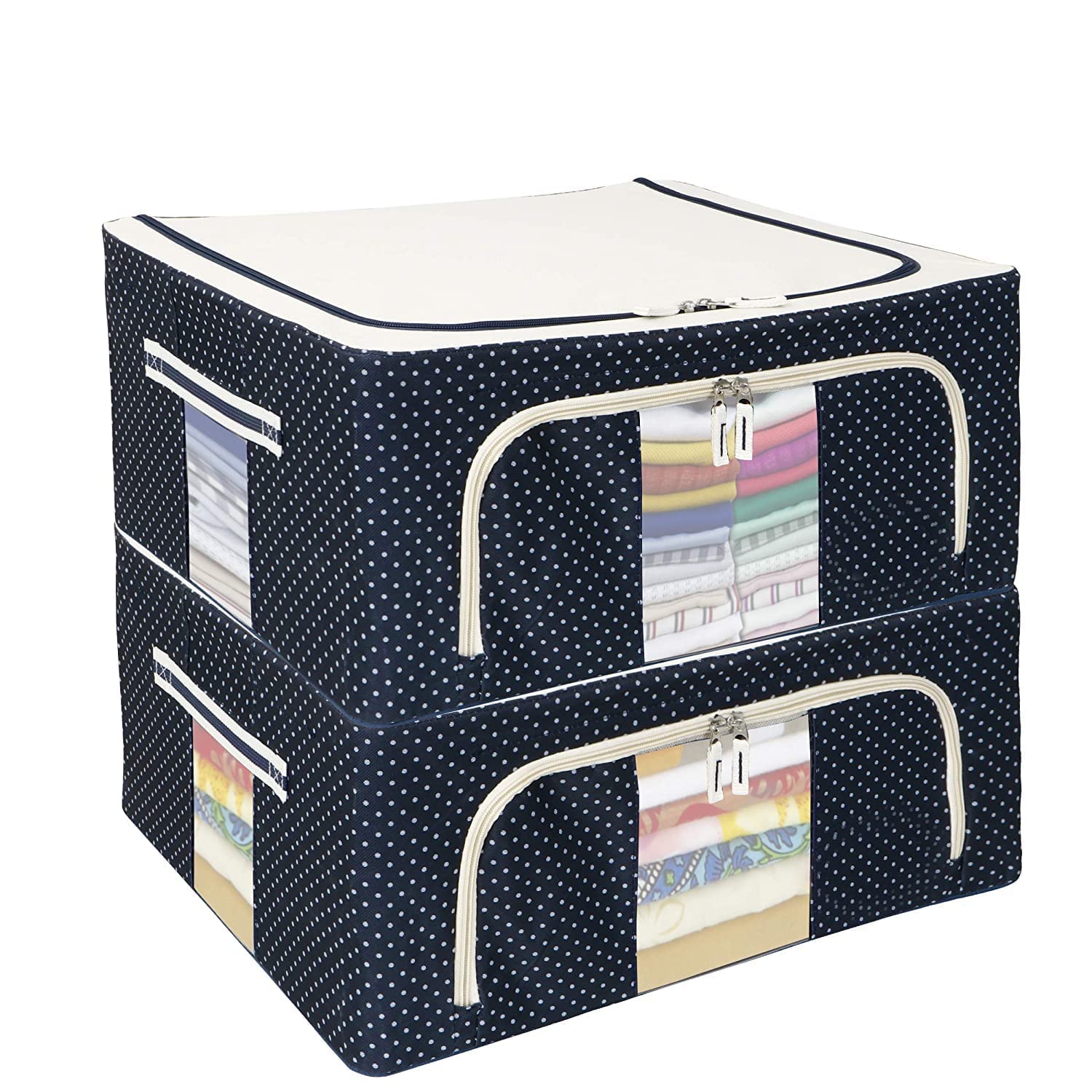 See full amazon price history chart for HORPIN Oxford Fabric Foldable Cloth Storage Box Steel Frame Clothes Organizer Storage Box For Wardrobe, Saree, Shirts, And Blankets (44 Ltr-Pack Of 1, Blue) HORPIN Oxford Fabric Foldable Cloth Storage Box Steel Frame Clothes Organizer Storage Box For Wardrobe, Saree, Shirts, And Blankets (44 Ltr-Pack Of 1, Blue) (B0D9BN2JSM) Amazon Price History, Amazon Price Tracker