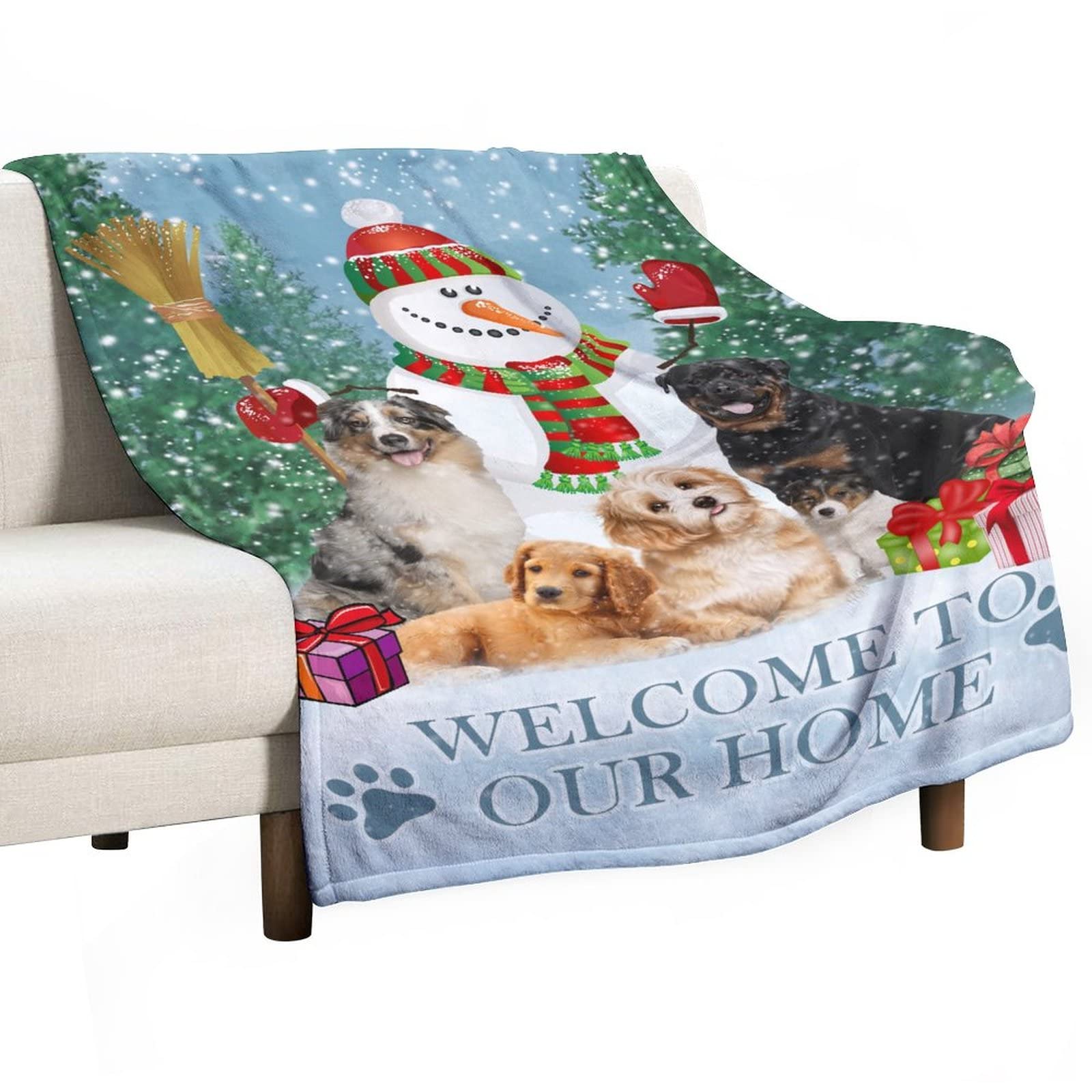Couverture personnalisée contre le froid grand plaid canapé double face douce pour lit