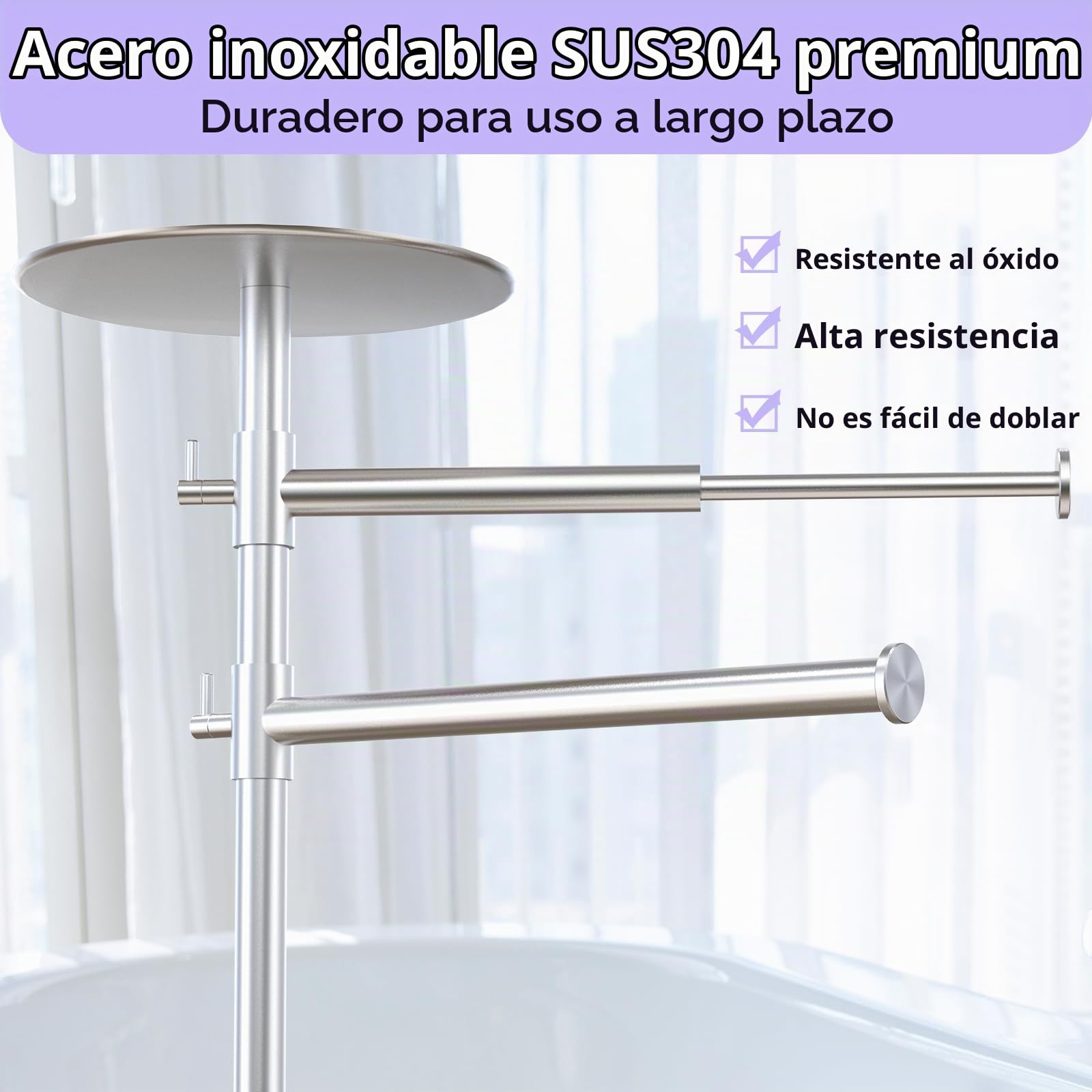 Alyvisun Toalleros de Baño de Pie, Porta Toallas Autónomo