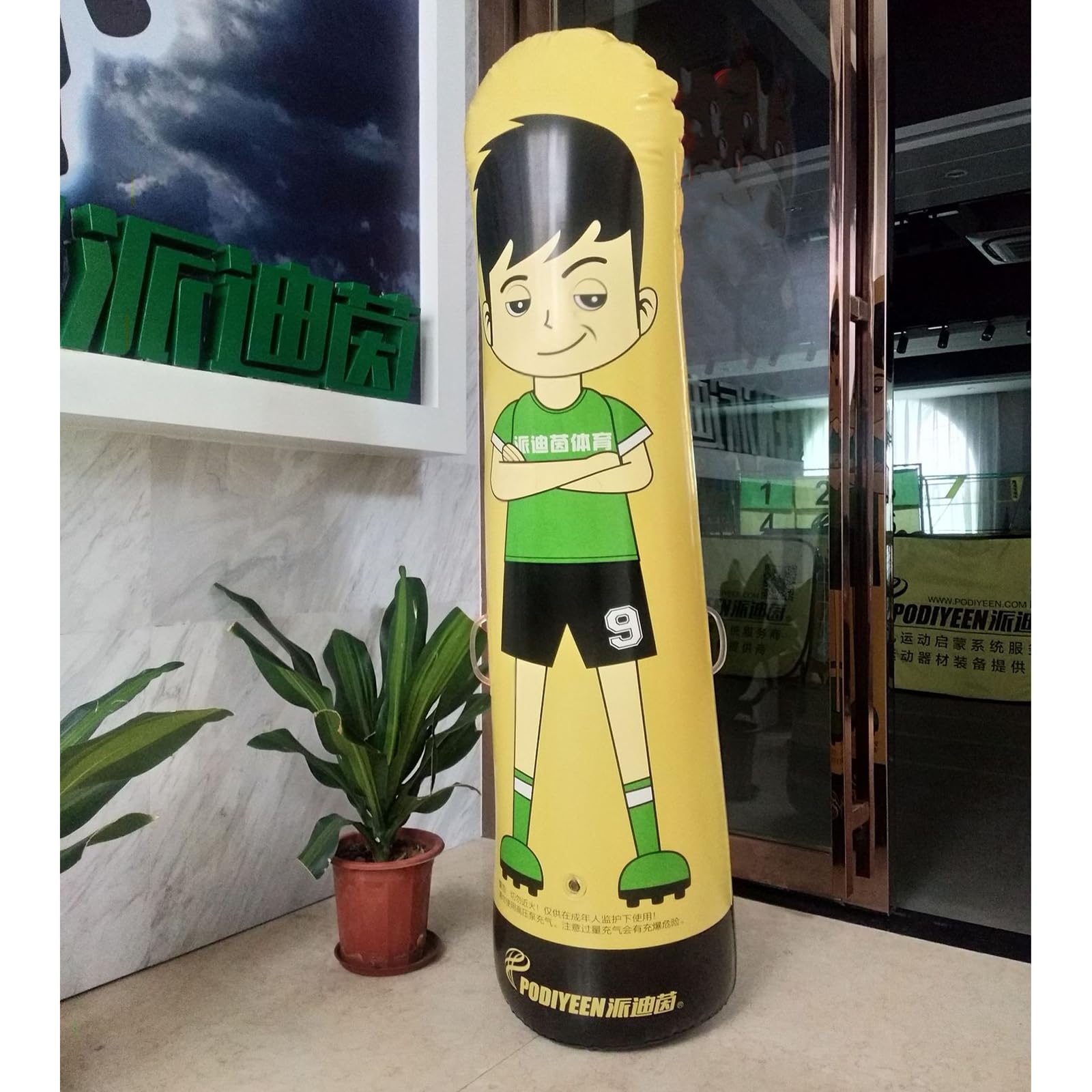 Manichino da Portiere di Calcio,Manichino da Calcio in PVC,Manichino da Allenamento per Portiere,Resistente all'Usura E Impermeabile,per Calcio Difensore Calcio Libero