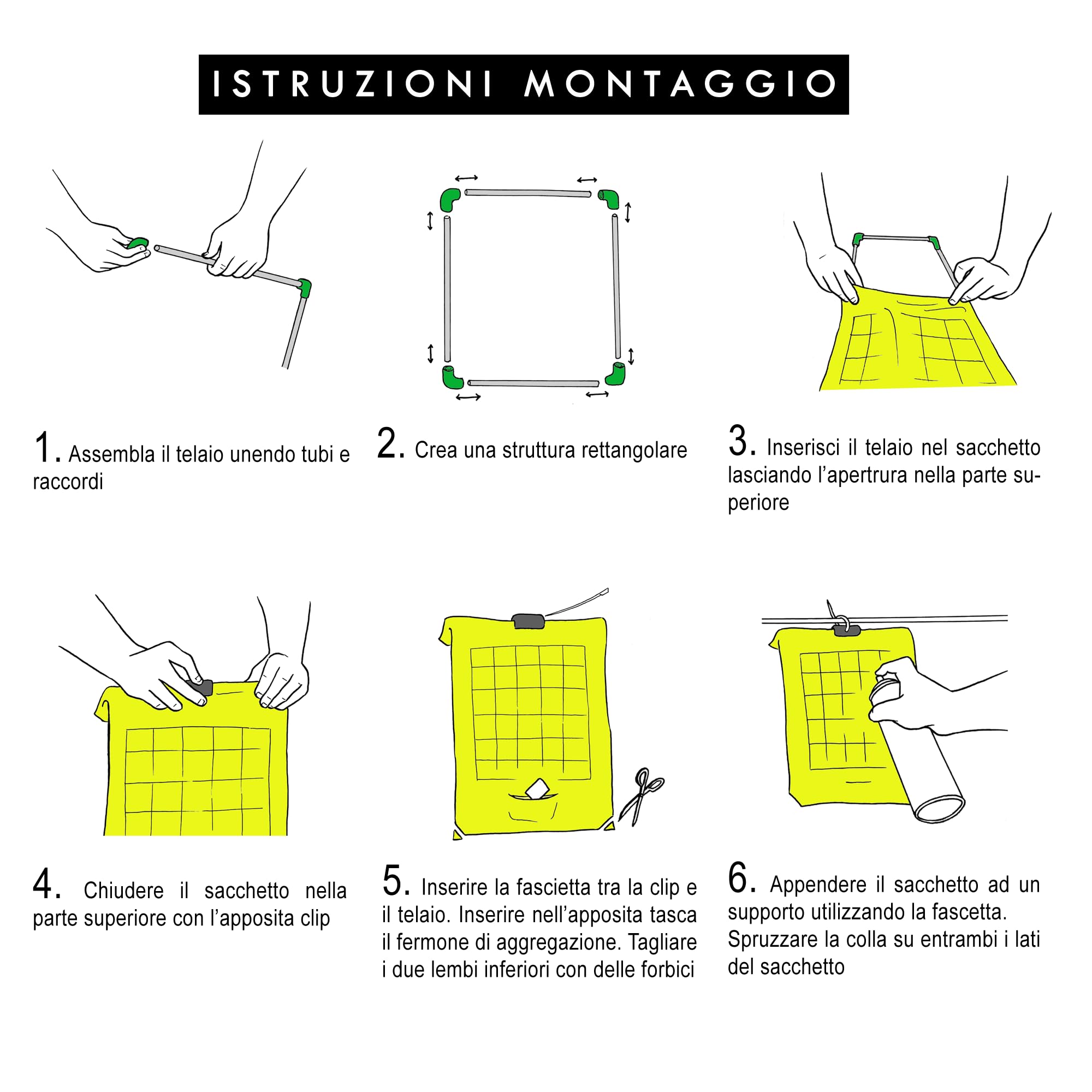 Cimice Stop Block Trap - Trappola ecologica per la cattura di massa della Cimice Asiatica, Verde e Marmorata (Halyomorpha Halys) Più di 12 settimane di funzionamento (Kit Completo)