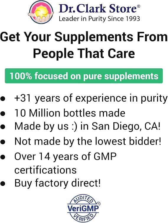 Dr Clark Store Turmeric Curcumin 500mg 100 Capsules, Immune Support, Natural Herbal Supplement, Non-GMO, Vegan, Antioxidant Boost