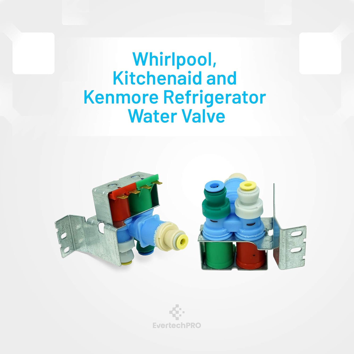 W10408179 Original Version 4389177 IMV-708 Water Inlet Valve for Whirlpool Refrigerator, WV8179