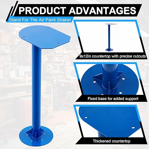 Miniatura 3 de Zonon 1 juego de agitador de pintura de aire con accesorios de montaje que ahorra valioso espacio en la encimera o la mesa