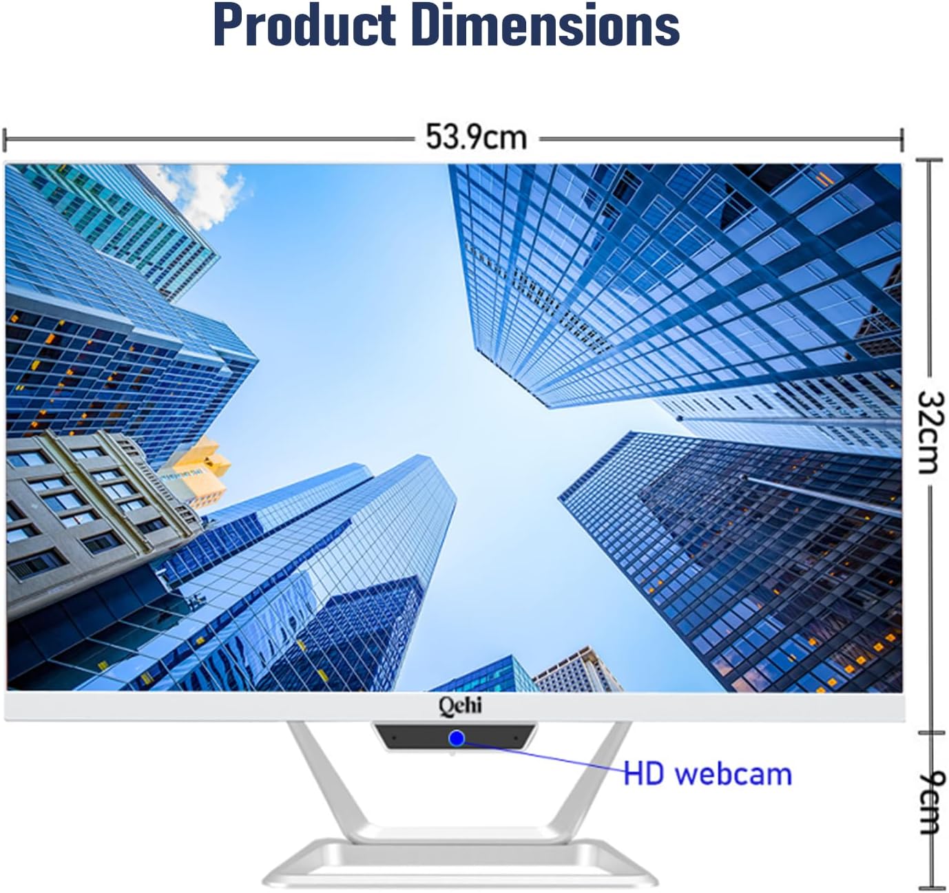 FHD All-in-One PC 24" AIO Desktop Computer Core i5, 16GB RAM 512GB SSD, 1080P Display | HD Webcam Clear Calls | WiFi 6, Gaming Home Business with Keyboard & Mouse