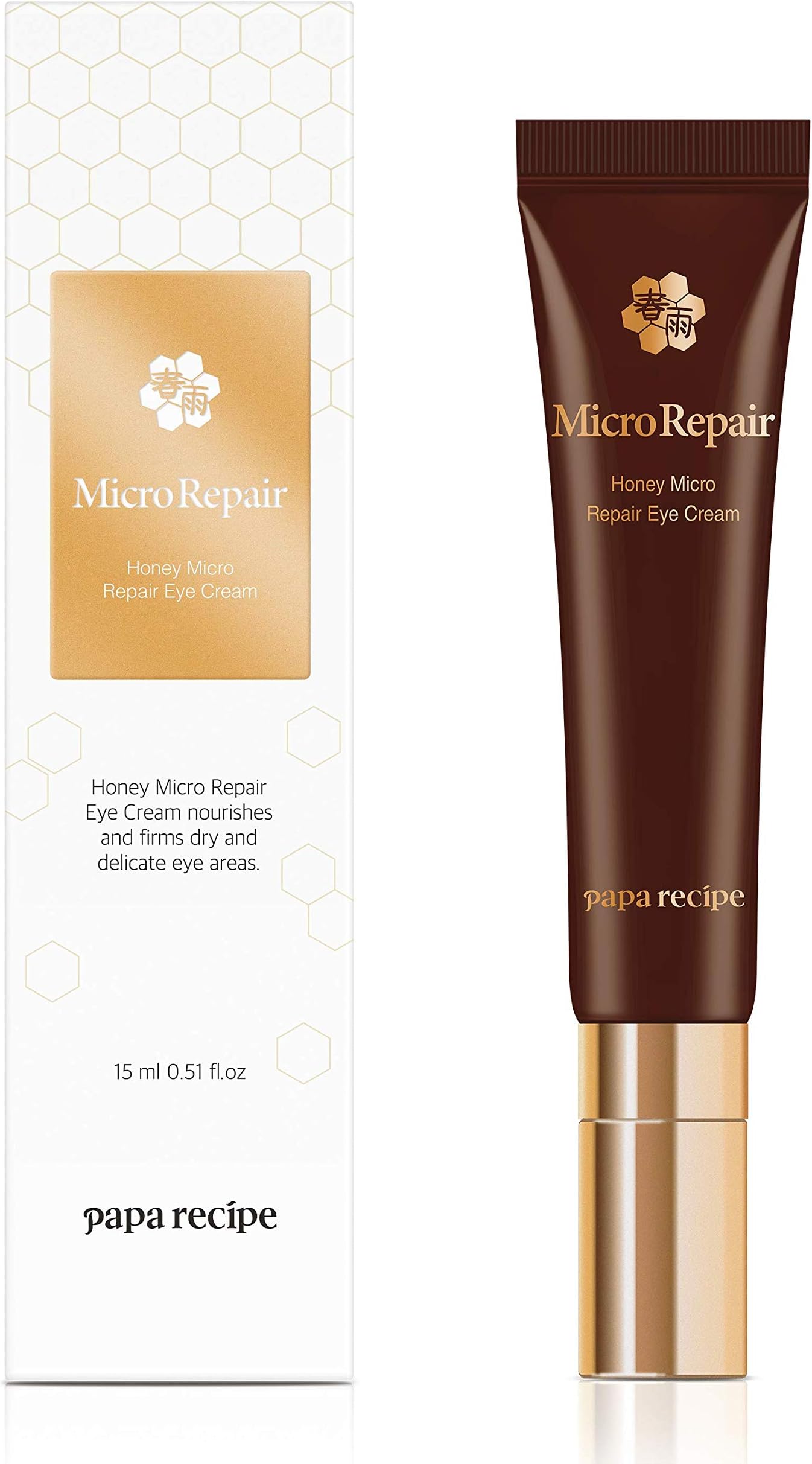 Papa Recipe Honey Micro Repair Eye Cream Instantly Moisturize on Eyes Skin Korean Skincare, Wrinkles, Dark Circles Care Honey, Royal Jelly Extract