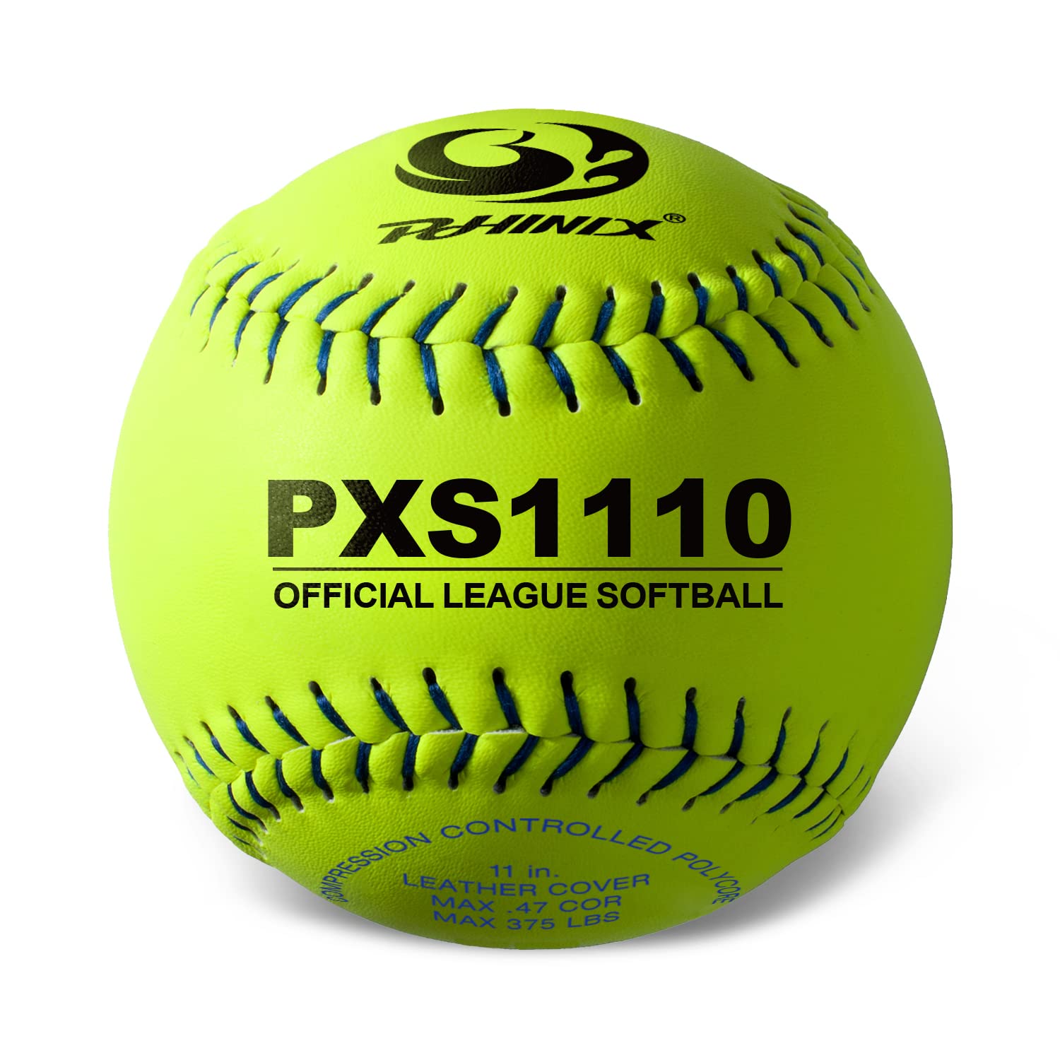 PHINIX Softball, Spaltleder, offizielle Größe und Gewicht, professionelle Qualität