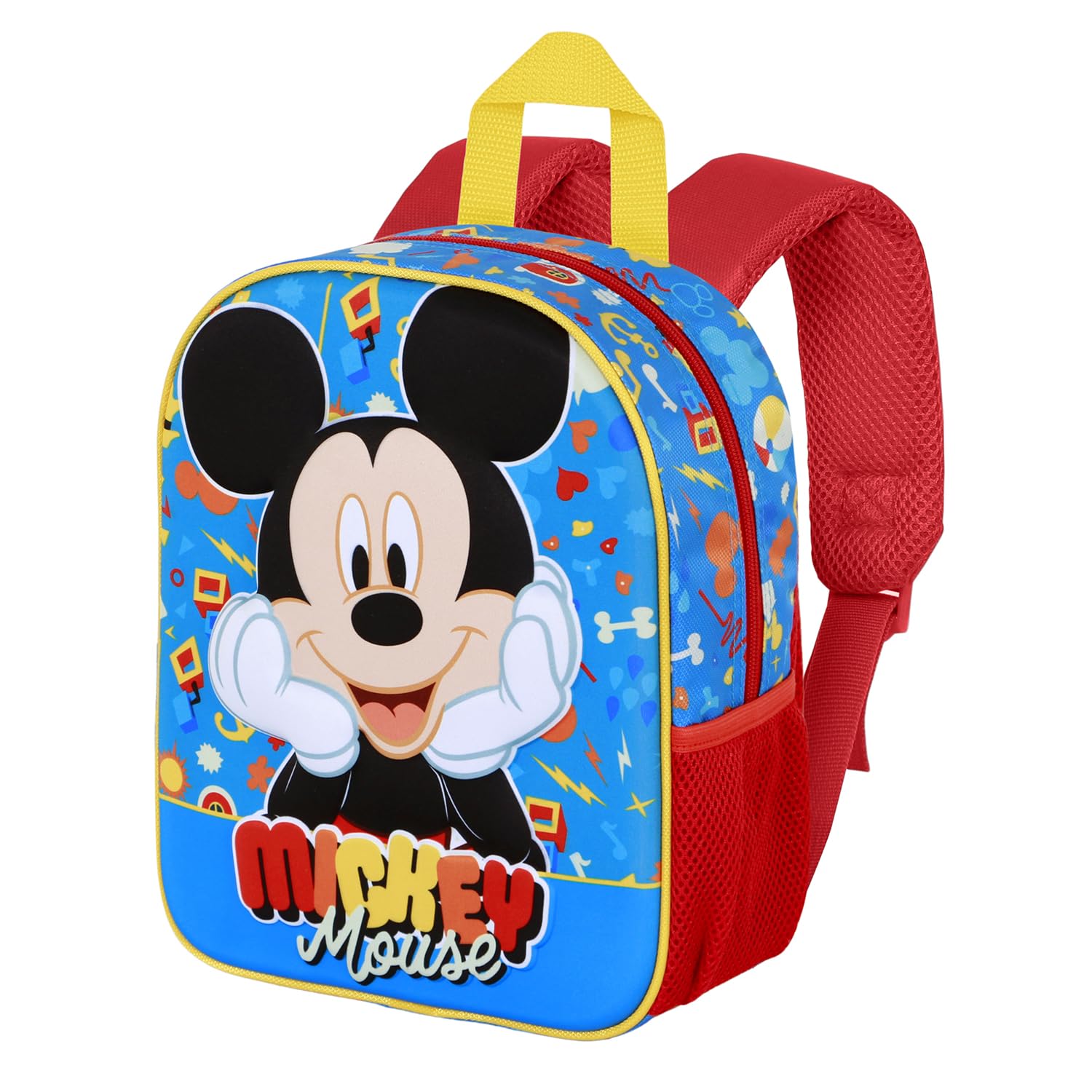 Disney Mickey Mouse Glad-Elite 3D Backpack, Blue, 26 x 31 cm, Capacity 8 L