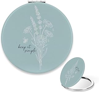 Compact Mirror for Purse, Positive Quote Flow...