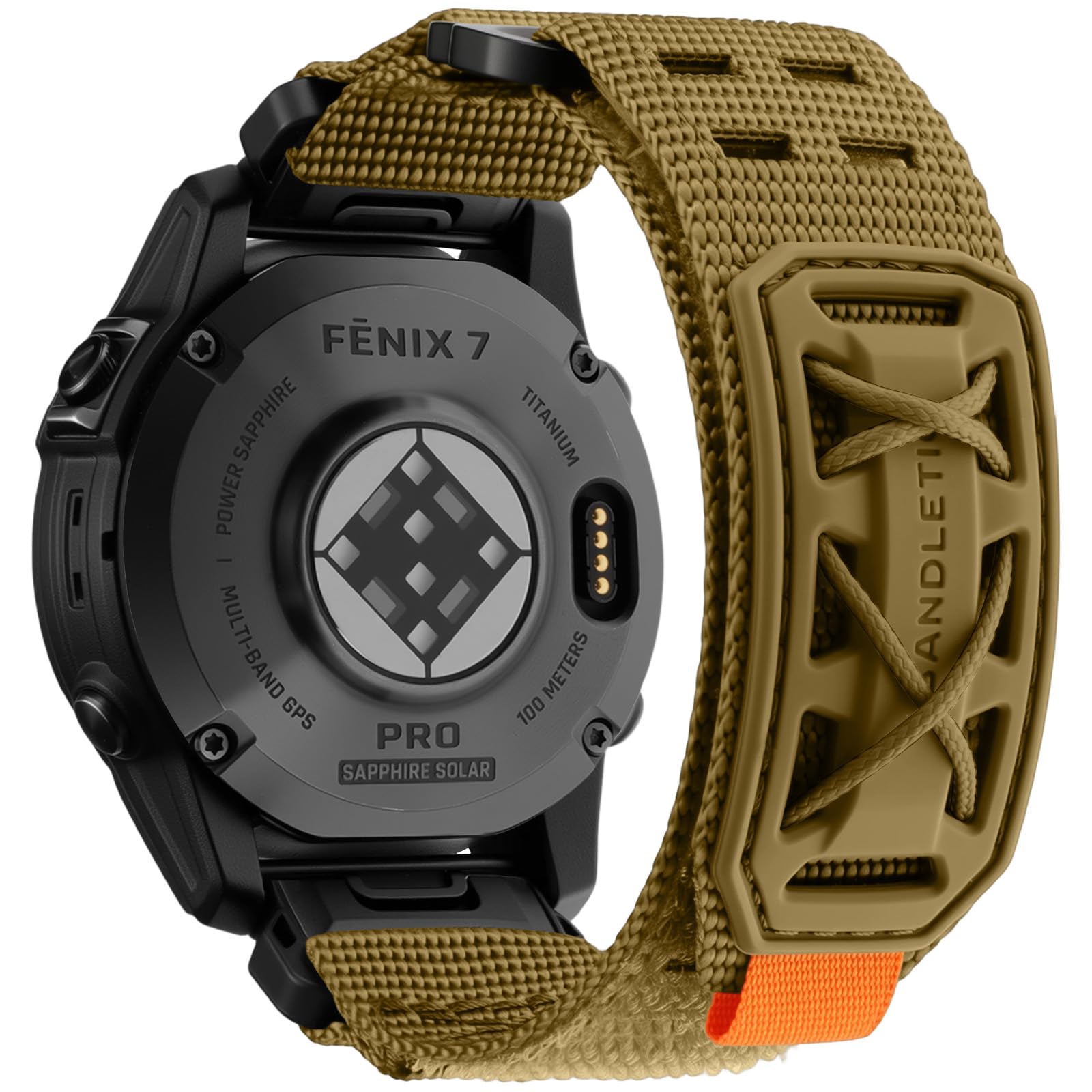 Bandletic Compatible with Garmin Fenix 6 Pro/6/Fenix 7/7 Pro/Fenix 8/E 47mm/5/5 Plus Strap, 22mm Quick Fit Nylon Strap Tactical Rugged Sport Band for Instinct 2/E/3/Epix 2 Pro/Forerunner 965/955/945