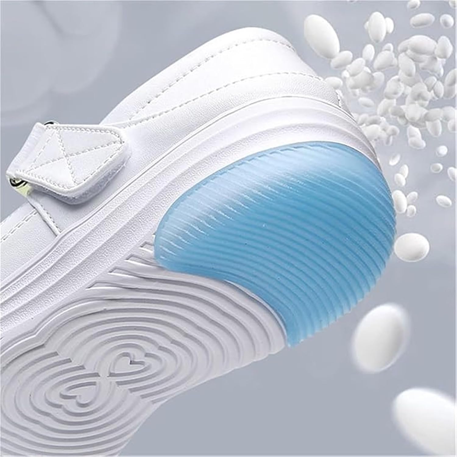 Leather Nursing Working Shoes for Women, Summer Breathable Hollow Out Adjustable Non-Slip Soft Bottom Nurse Shoes, Restaurant Waterproof, Ideal for Nurse Work Healthcare Crews