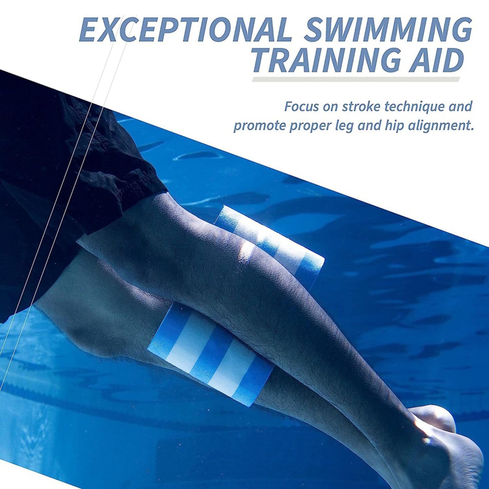 10X Pull Buoy Leg Float - Aiuto per L'Allenamento nel Piscina, Supporto per Gambe e Fianchi per Adulti, Bambini e Principianti, per Il Nuoto