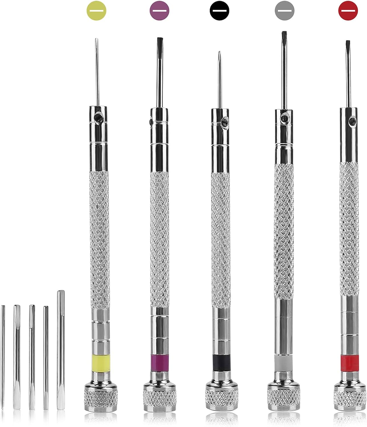 5Pcs Small Flat Head Screwdrivers, Mini Watch Screwdriver Set Tiny