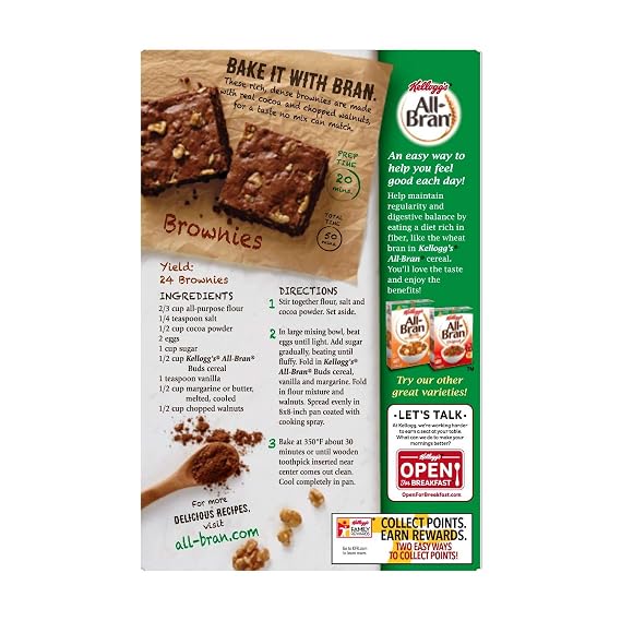 Kellogg's All-Bran Bran Buds Cereal, 17.7 oz (Pack of 6)
