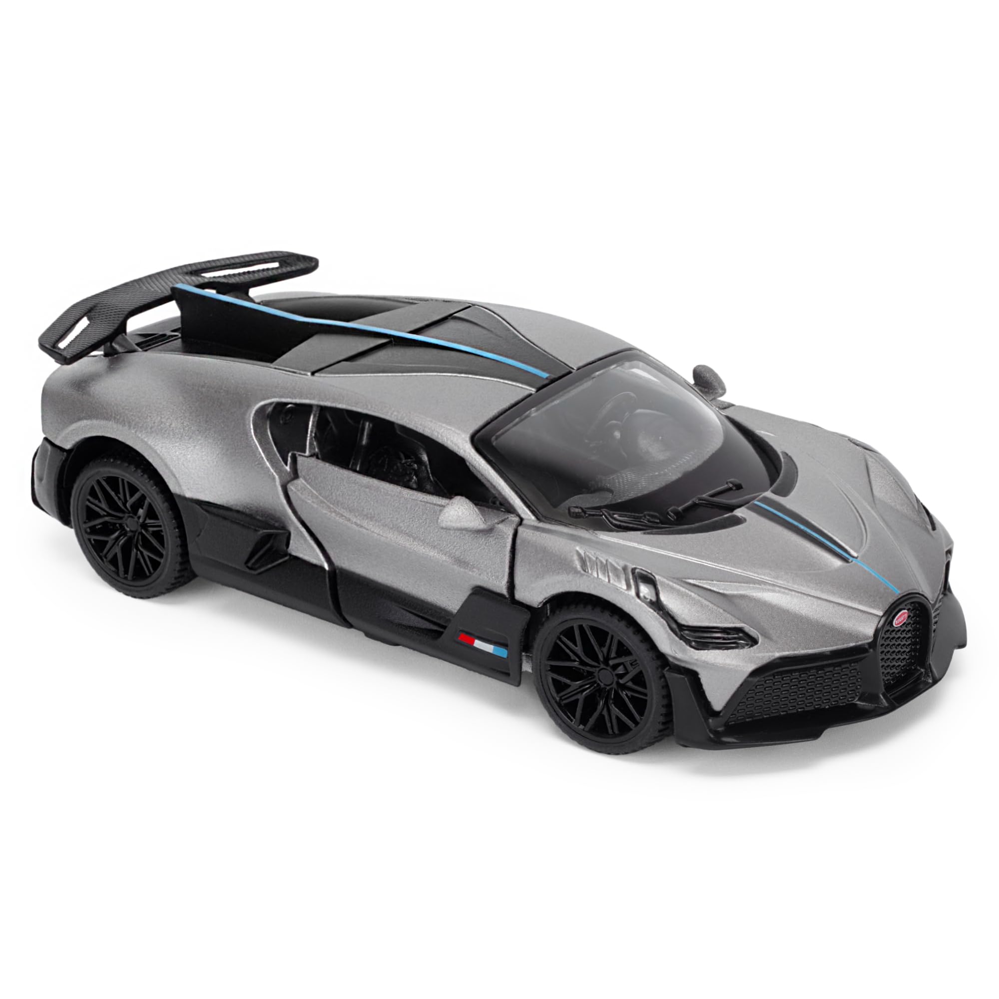 CMJ Bugatti Divo 1:43 Scale Model Car - Titanium Grey | Detailed