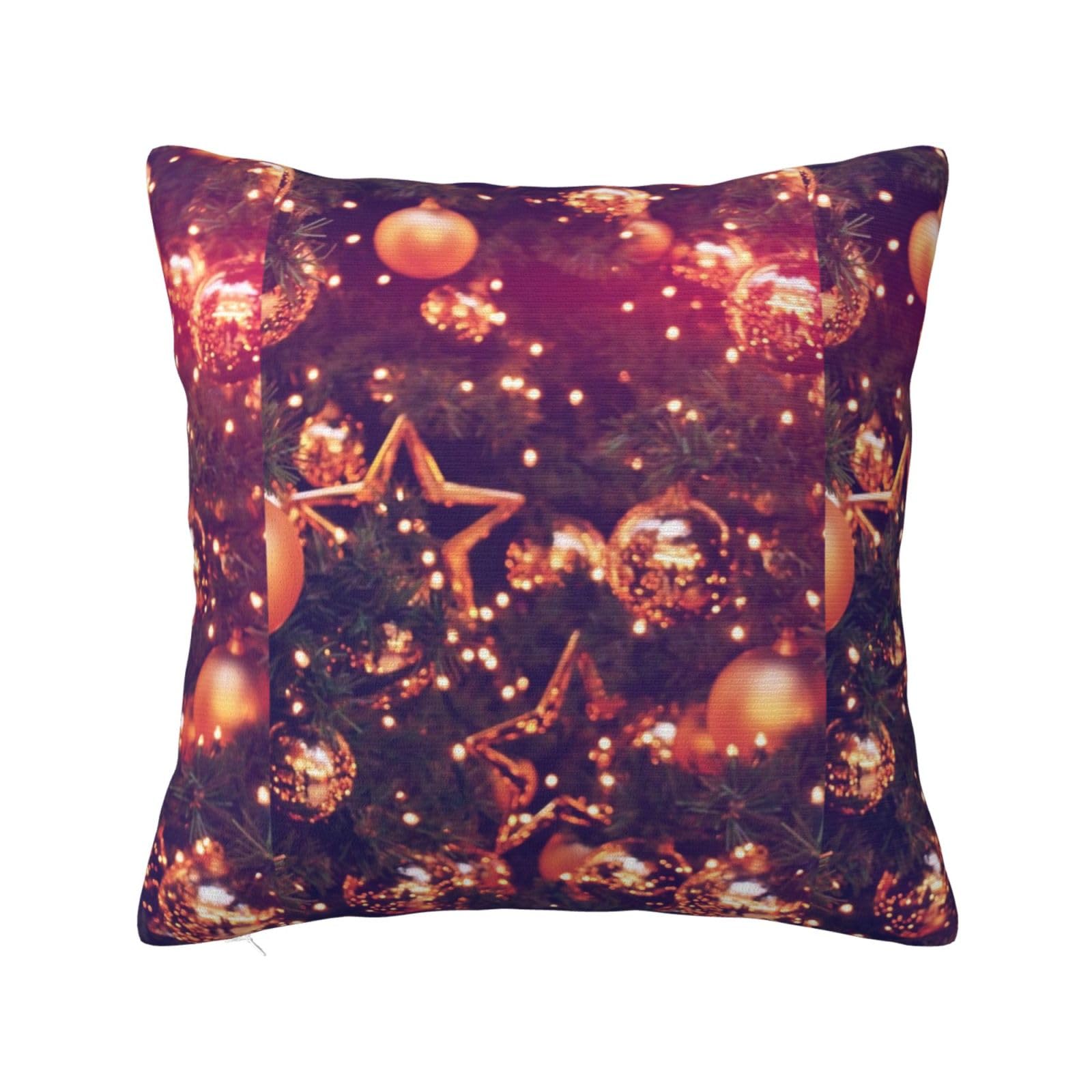 Plaid Christmas Pillowcase 16"x16"