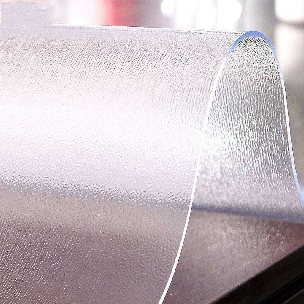 Living Room Accessories Clear Plastic Tablecloth Vinyl PVC Table Protector Waterproof Stain Resistant Easy Care Table Cover Suitable for Kitchen Tablecloth