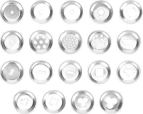 Miniatura 7 de 1 juego de extrusora de arcilla plateada, extrusora de lodo multifunción herramienta de escultura de modelado con 19 moldes de punta para prensas