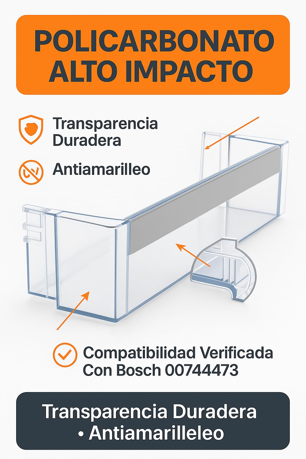 RO - Linea Blanca ® - ESTANTE FRIGORÍFICO BOSCH 00744473