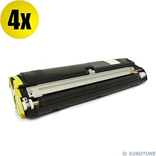 Eurotone 4x Yellow Toner Epson C900 / C1900Y • compatible Tonerkartusche compatible for Epson C900 C1900 Y • Gelb • Aculaser C1900.