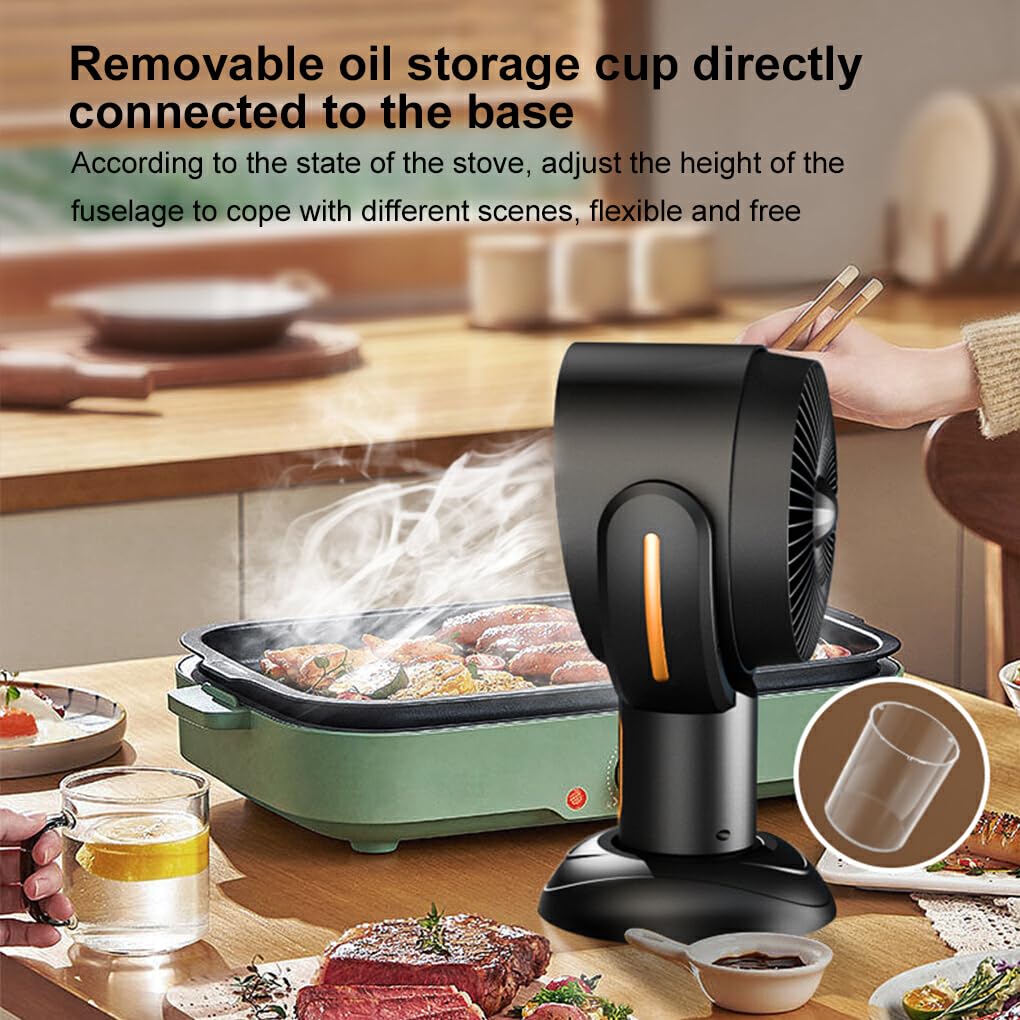 Cappa da cucina compatta con aspiratore retrattile Deodorizzazione da tavolo in ABS e deodorizzazione con ioni negativi, viola (USB)