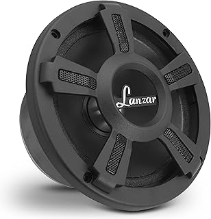 LANZAR Upgraded Opti Pro 6.5” High Power MidBass - Powerful 500 Watt Peak 105Hz – 12 kHz Frequency Response 30 Oz Magnet Structure 4 Ohm w/Paper Cone and Foam Surround Full Range Speaker - OPTI6MI