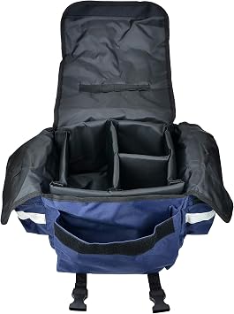Dealmed First Responder Trauma Bag - Empty EMS Equipment Kit - Blue Professional Emergency Organizer