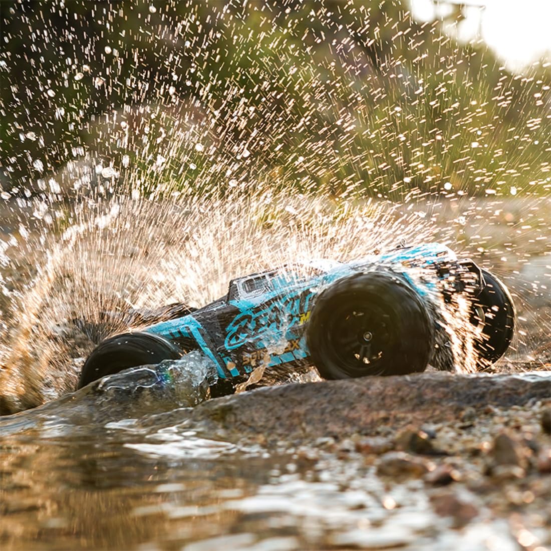Samochód terenowy RC w skali 1/18, SG116MAX, szybki amfibia, 4WD RC, ciężarówka terenowa ze światłami LED, zdalnie sterowana ciężarówka dla dorosłych (wersja bezszczotkowa)