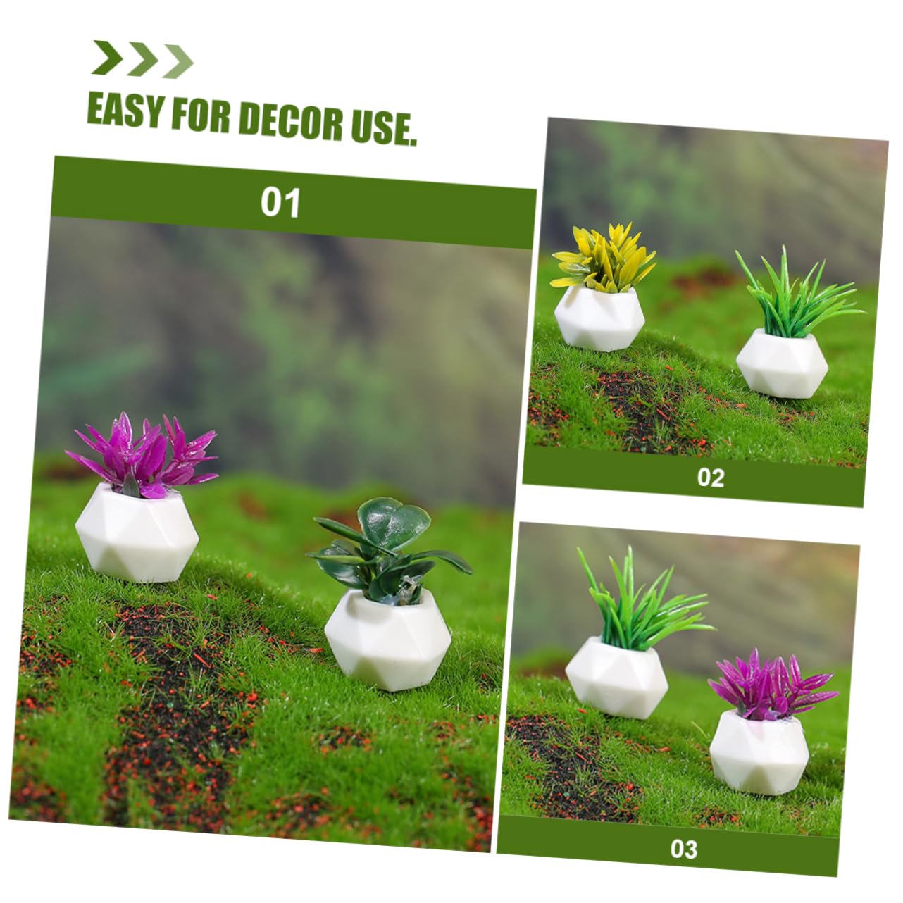 Famille Sylvanian 20 Plantes Miniatures Pour Maison De Poupée - Décoration Réaliste En Résine - DIY Et Collection Bonsaï Miniature Décoration