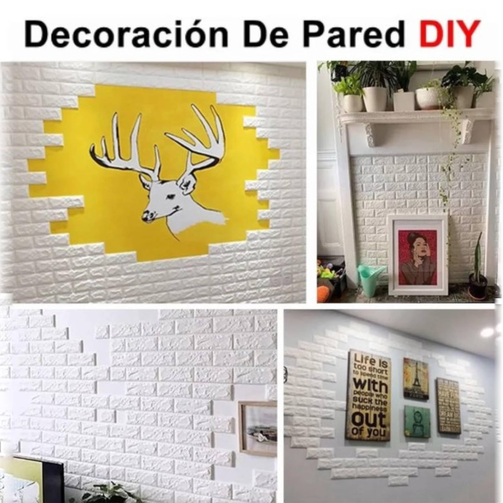 3D Wandpanelen Peel and Stick Foam 3D Baksteen Behang Peel and Stick Faux Stone Wandpaneel Zelfklevend Behang (20 stuks, Rood